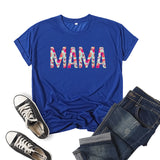 Boy Mama T Shirt Pattern Mama Printed Short Sleeve T-shirt
