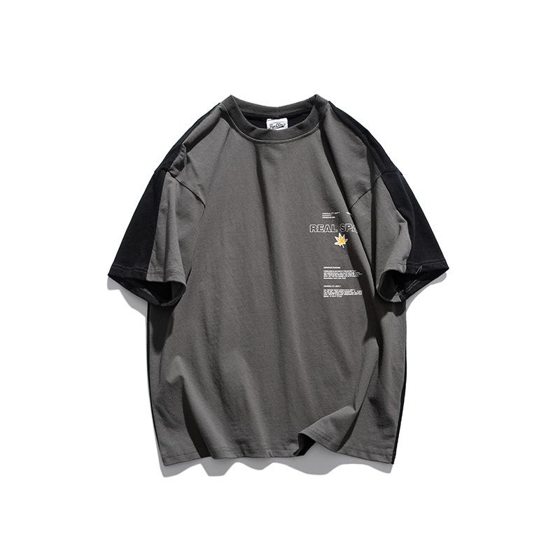 Men T Shirt Summer Casual Tops Men's Short-Sleeved T-shirt Couple Men's and Women's Printed Loose T-shirt