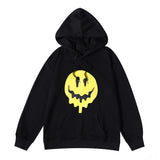 Smiley Face Hoodie Drew Smiley Face Printing Family Men's Women's Pullover