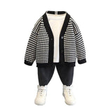 Toddler Boys Jackets Boys' Knitting Cardigan Autumn And Winter Sweater Coat Children