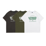 Men T Shirt Summer Casual Tops Men's Clothes Summer Wear Retro Short Sleeve American Casual Loose Letter Print T-shirt