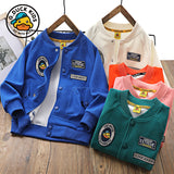 Children Baseball Jacket Small Yellow Duck Children's Clothing Boys' Baseball Jacket Coat