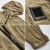 Men Sun Protection Clothing Summer Coat Men Loose-Fitting Lightweight Thin Breathable Sun Protection Clothing