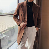Double Brewed Seersucker Suit Winter Clothing Coat Overcoat Jacket