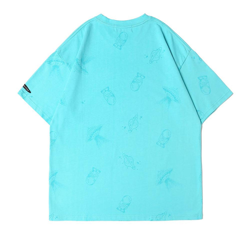 Men's T Shirt Summer Casual Tops Short Sleeve T-shirt Men's High Street Fashion Brand round Neck Half Sleeve BF Idle Style Trendy Loose Half Sleeve