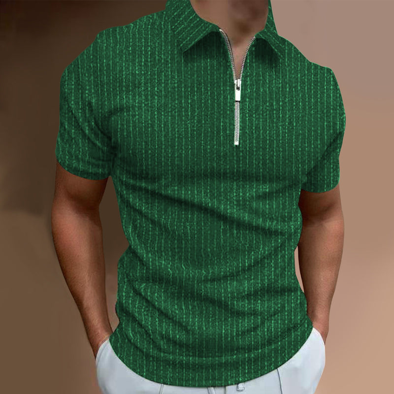 Polo Shirts Slim-Fit Short-Sleeved Stripes
