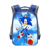 Sonic Backpack Sonic Elementary School Student Polyester School Bag Reflective Stripe Backpack