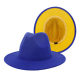 Walter White Fedora Woolen Hat Double-Sided Felt Hat Autumn Winter Retro Fedora Hat