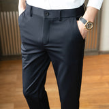 Men Trousers Business Gentleman Male Business Trousers