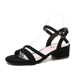 Nude Chunky Heel Sandals