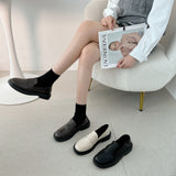 Nude Chunky Heel