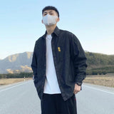 Denim Shirts Denim Long-Sleeved Shirt Men's Loose Spring Autumn Wear Casual Jacket