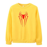 Men Spider Hoodie Spider-Man Crew Neck Sweater