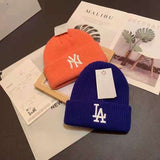 Yankee and Dogers Winter Hat Autumn and Winter Embroidery Knitted Hat