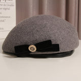 Kentucky Derby Hats Female Autumn and Winter Woolen Beret