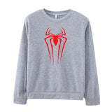 Men Spider Hoodie Spider-Man Crew Neck Sweater