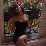 Dakota Johnson Red Mini Dress Sling Backless Sheath