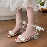 Nude Pumps Block Heel