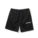 Fog Short Men's Hip Hop FG Double Line Mesh Shorts Drawstring Breathable and Loose Fear Of God