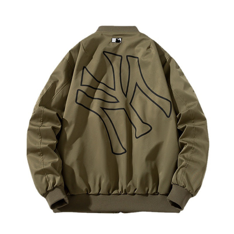 New York NYC Varsity Jacket Bomber Jacket Letter Embroidered Hip Hop Baseball Uniform