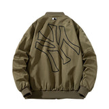 New York NYC Varsity Jacket Bomber Jacket Letter Embroidered Hip Hop Baseball Uniform