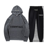 Fear Of God Fog Essentials Hoodie & Sweatpant 2 Piece Set For Men And Women