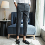Men Trousers Casual Suit Pants