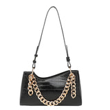 Jackie Kennedy Bag Stone Pattern Pearl Chain Bag