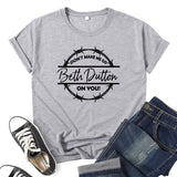 Beth Dutton Outfits Printed T-shirt Loose Casual Fashion