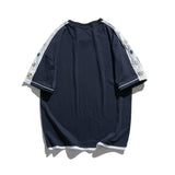 Men T Shirt Summer Casual Tops Men's Clothes Summer Wear Vintage Men's Short Sleeve Casual Loose Multicolor Printing Fake Two-Piece T-shirts