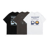 Men T Shirt Summer Casual Tops Men's Clothes Summer Wear Vintage Men's round Neck Short Sleeve Casual Loose Letter Printed T-shirt