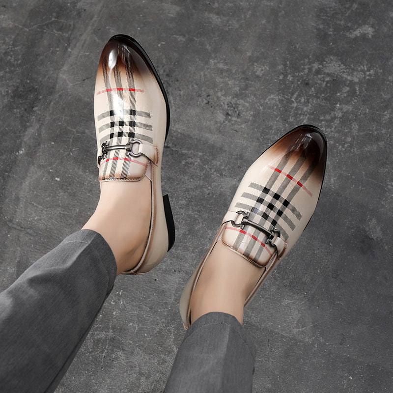 Indo Western Shoes British Bright Leather Fashion Pointed Men's Shoes Men's Shoes