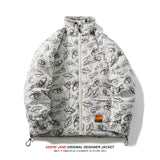 Men Coat down Jacket Men's Winter Loose Fashion Brand Thickened Warm Casual Jacket