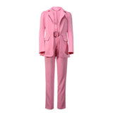 Women Blazar Pants Suit Autumn and Winter Women's Jacket Casual Fashion