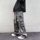 Men Cargo Pants Loose Retro Casual Trousers