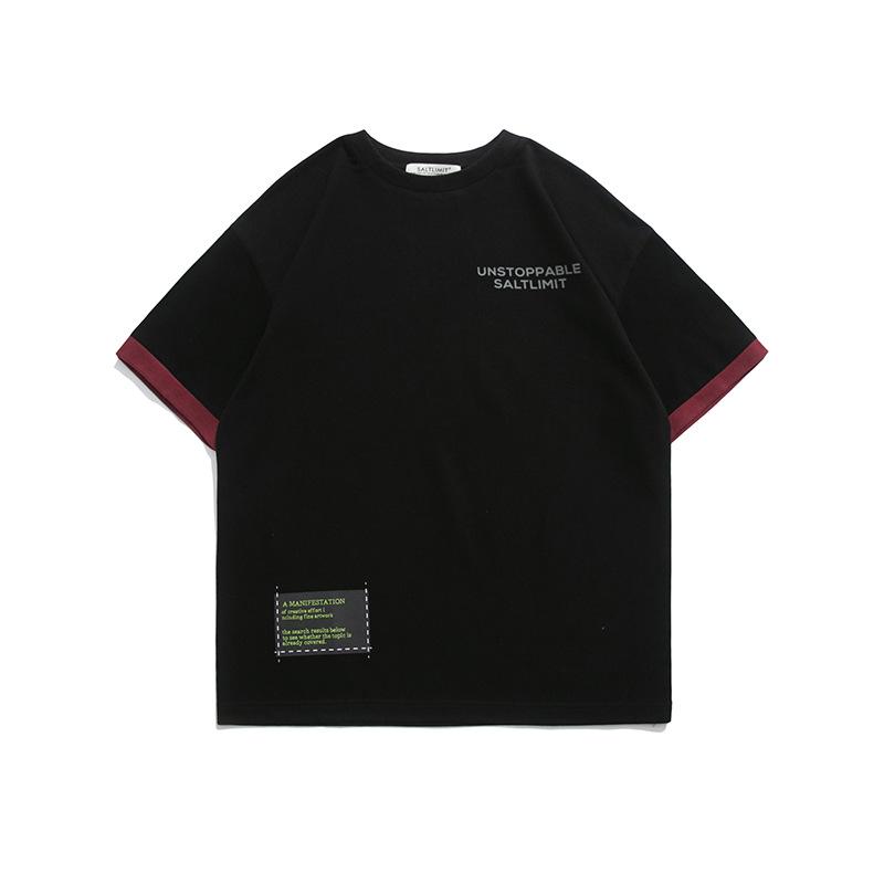 Men T Shirt Summer Casual Tops Men's Clothes Summer Wear Vintage Men's round Neck Short Sleeve Casual Loose Letter Printed T-shirt