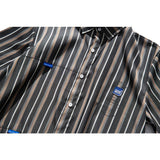 Men's T Shirt Summer Casual Tops Men's Summer Vintage Vertical Stripes Neutral Short-Sleeved Shirt Men's and Women's New Short-Sleeved Shirt