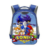 Sonic Backpack Sonic Elementary School Student Polyester School Bag Reflective Stripe Backpack