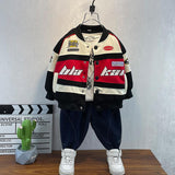 Toddler Boys Jackets Boy's Autumn Coat Children's Baseball Uniform
