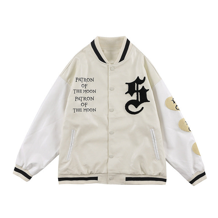 Blackair Jacket Retro Crew Neck Baseball Uniform Jacket