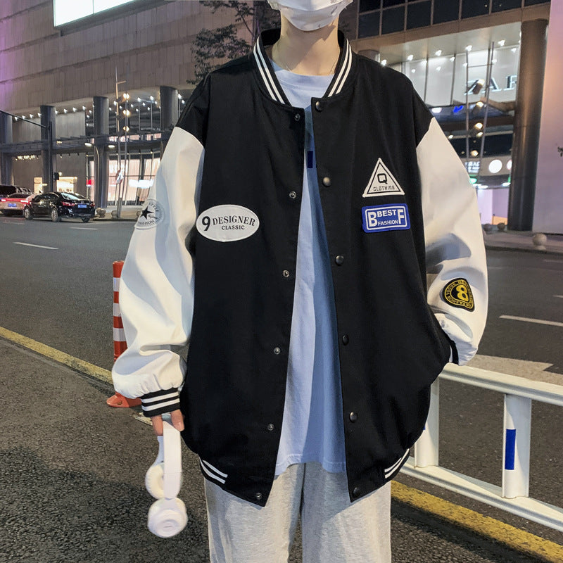 Varsity Jacket Stand Collar Jacket Baseball Uniform