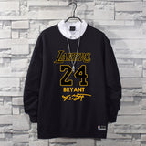 In Memory of Kobe Hoodie Commemorative Kobe 24 Sports Cotton Sweater Fleece-Lined