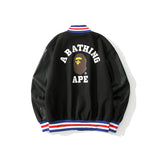 BAPE Varsity Jacket Embroidered Woolen Baseball Jacket Men's Jacket