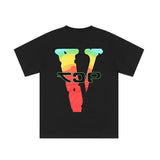 ATL Vlone Hoodie Graffiti Printing Short Sleeve T-shirt