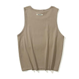 Fog Essentials Vest Fog Double Line Essentials Letter Vest T-shirt Men's and Women's Fear Of God Loose Fashion Brand Waistcoat