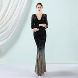Sequin Evening Dress Long Sequins Dress