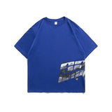 Men T Shirt Summer Casual Tops Men's Clothes Summer Wear Vintage Men's round Neck Short Sleeve Casual Loose Letter Printed T-shirt