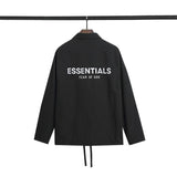 Fog Essentials Jacket Fear Of God Fog Essentials Nylon Reflective Jacket Outdoor Jacket Coat Men and Women