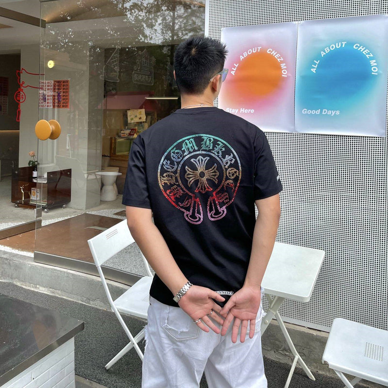 CHH Chrome Heart T Shirt Spring/Summer round Neck Short Sleeve T-shirt Men's and Women's Tops