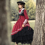 Gothic Lolita Harajuku Style Clothing Lolita Dress Op Side Cardigan Elegant CLA Style British Knight Dress